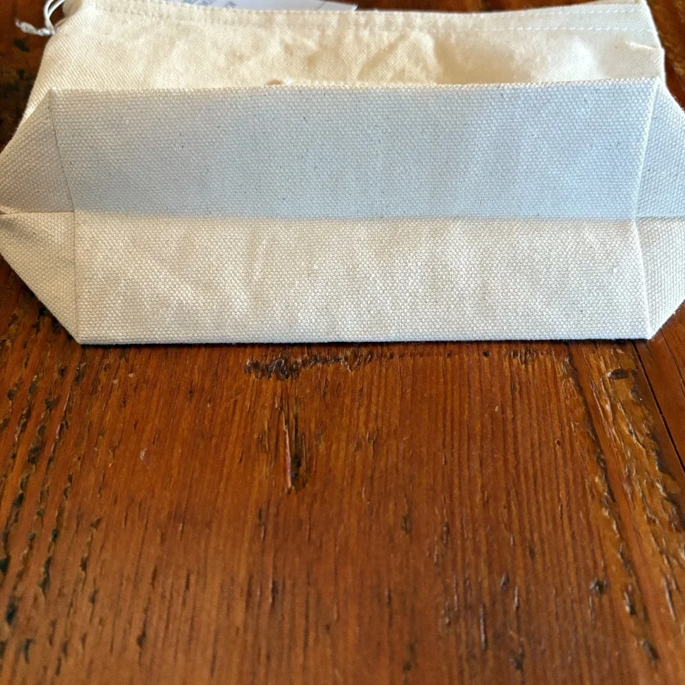 NWT Davines Cotton Canvas Cosmetic Pouch Bag